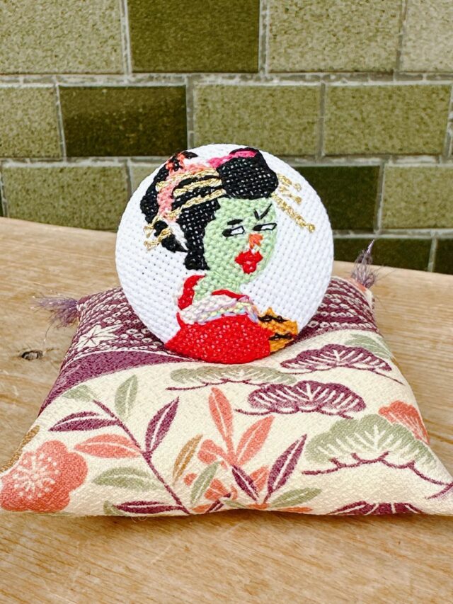 かっぱ花魁ブローチ