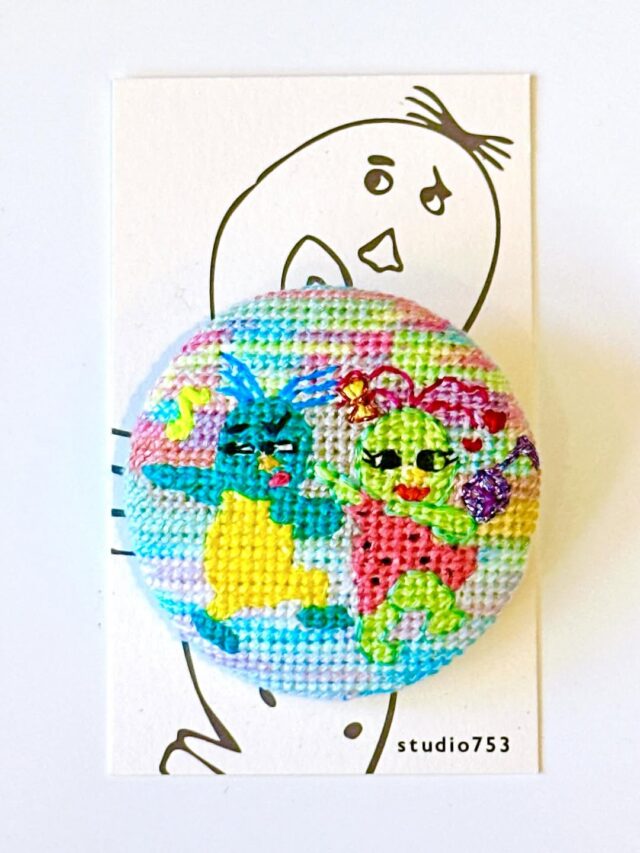 味のあるかっぱブローチ新作